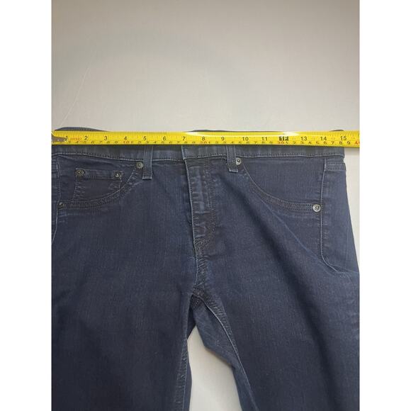 Rag & Bone Women's Blue Raw Hem Capri Jeans Mid-Rise Stretch Skinny Fit Size 27 - Picture 3 of 9